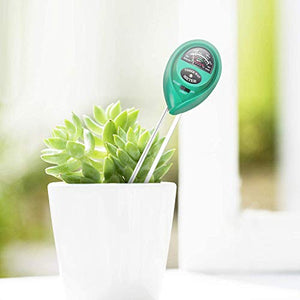 iPower 3-in-1 Test Kit, Soil Moisture/Light/pH Meter for House Plant Garden, Lawn, Farm, Ideal for Indoor & Outdoor Use (No Battery Needed), Round, Green