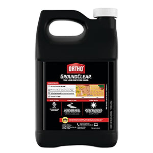 Ortho GroundClear Year Long Vegetation Killer1 - Concentrate, Visible Results in 3 Hours, Kills Weeds and Grasses to the Root When Used as Directed, Up to 1 Year of Weed and Grass Control, 1 gal.