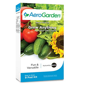 AeroGarden Grow Anything Seed Pod Kit for AeroGarden Hydroponic Indoor Garden, 9-Pod