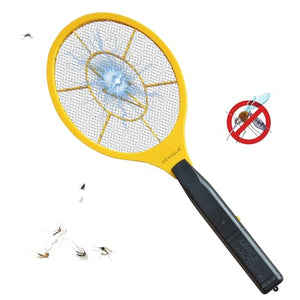 DEVOGUE® Electric Fly Swatter Bug Zapper Battery Operated Flies Killer Indoor & Outdoor Pest Control Mosquito and Insect Catcher Racket