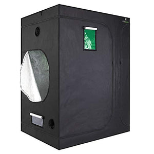 CoolGrows 2-in-1 60" x48" x80" Mylar Reflective Grow Tent for Indoor Hydroponic Growing System with Easy View Window and Floor Tray (60" x 48" x 80")