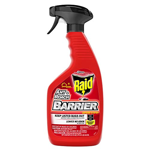Raid Ant & Roach Barrier Spray, Keep Listed Bugs Out, For Indoor & Outdoor Use, Leaves No Odor, 22 oz