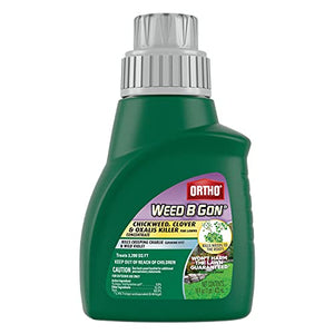 Ortho Weed B-gon Chickweed, Clover & Oxalis Killer for Lawns Concentrate, Treats 3,200 sq. ft., 16 fl. oz.