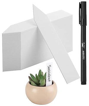 Mr. Pen- Plastic Plant Labels, 100 Pcs, 4“, White, Plant Markers and Labels for Outdoor Garden Waterproof, Plant Name Tags, Planting Sticks for Seeds