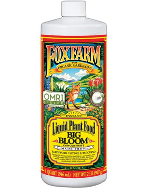 Fox Farm Fertilizer Soil Liquid Nutrient: Big Bloom + Twin Canaries Chart (32 oz Bottle)