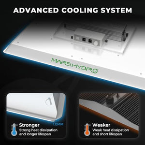 MARS HYDRO 4x4 Grow Tent Kit Complete System 300W TSW2000 Dimmable Light 684pcs LED 48"x48"x80" 1680D Hydroponics Growing Tent Indoor Grow Tent Kit with Upgraded 6" Ventilation Kit