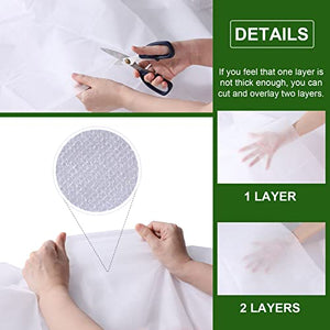 Kikhope Plant Covers Freeze Protection, 3 Packs 5ft x 10ft Floating Row Cover Garden Non-Woven Fabric Plant Cover Frost Blankets for Cold Weather, Overheat Prevention, Insects Barrier, White