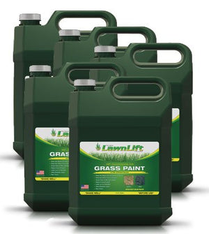 Lawnlift Ultra Concentrated (Green) Grass Paint 5 Gallon Case = 55 Gallons of Product.