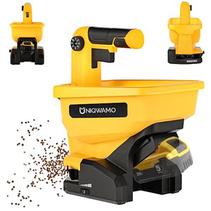 Uniqwamo Handheld Power Spreader for Dewalt 20V/60V Li-ion Battery, Available Year-Round, Grass Seeds, Rock Salt (Battery not Included)