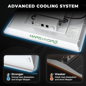 MARS HYDRO 3x3 Grow Tent Kit Complete 150W TS1000 Dimmable Full Specturm 2.3x2.3x5.2FT Grow Tent Complete System 27"x27"x63"Grow Tent 1680D Indoor Grow Kit with 4" Inline Fan Filter Kit