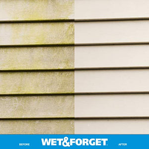 Wet & Forget Moss, Mold, Mildew, & Algae Stain Remover Multi-Surface Outdoor Cleaner Concentrate, Original, 64 Fluid Ounces