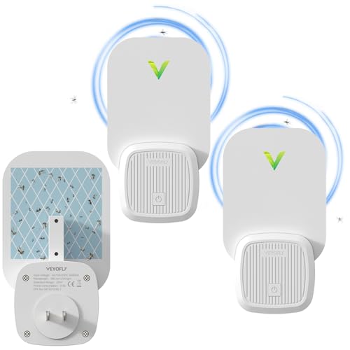VEYOFLY, Flying Insect Trap, Insect Catcher, Indoor Fly Trap, Safer Home, Fruit Fly Traps for Indoors, gnat Killer Indoor, Bug Killer, Insect Killer (Pack of 2)