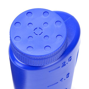 Katai 2L (70 oz) Hand Held Spreader in Blue. Adjustable Hole Size for Seed, Fertiliser, Salt to Deice or Any Size Granule Complete with Scoop