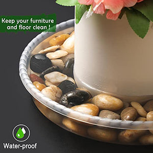 SupKing Plant Saucers 9 Packs of 6inch 8inch 10inch,Durable Clear Plastic Drip Tray Thicker Sturdier Plant Pot Saucers Stronger Flower Pot Tray for Indoors & Outdoors
