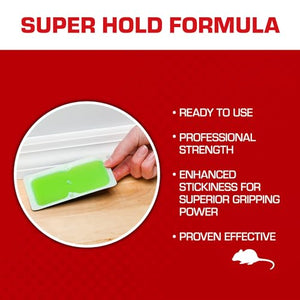 Tomcat Super Hold Glue Traps Mouse Size, Contains 4 Traps - Captures Mice - Also Used for Cockroaches, Scorpions, Spiders and Many Other Pests