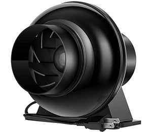 RURAL GROW 4 inch Inline Fan, 200 CFM Inline Exhaust Fan, Inline Duct Fan, Plastic Ventilation Fan Blower for Hydroponics Grow Tent