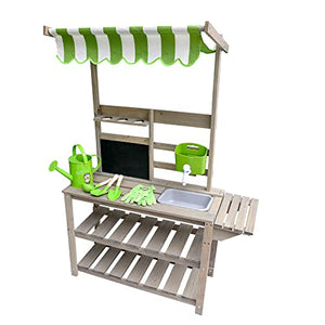 Colwelt Wooden Explore Potting Bench, Garden Potting Table for Kids, A Garden Station to Grow Your own Vegetables, Plants and Flowers, Ideal for Kids Ages 3+