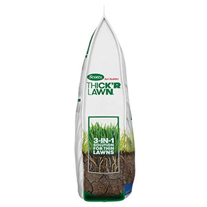 Scotts Turf Builder THICK'R LAWN Grass Seed, Fertilizer, and Soil Improver for Sun & Shade, 4,000 sq. ft., 40 lbs.