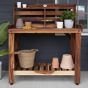 Backyard Discovery Farmhouse Acacia Potting Bench