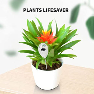 IUSEIT Soil Moisture Meter,Soil Hygrometer for Plants, Soil Water Gauge Meter Indoor Outdoor, Soil Moisture Sensor for Garden, Lawn, Farm Plants Care(White)