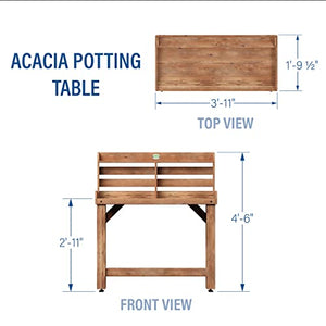 Backyard Discovery Farmhouse Acacia Potting Bench