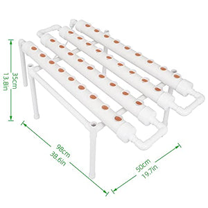 Ryan Hydroponic Grow Kit 1 Layers 36 Holes Plant Sites,Hydroponic Planting Equipment, Hydroponics Growing System, Vegetable Tool Grow Kit Includes Water Tube, Timer
