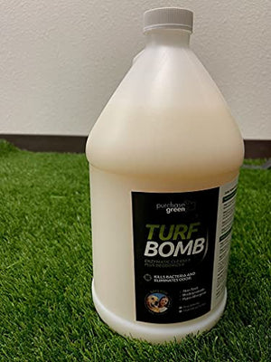Purchase Green Turf Bomb 1 Gallon Bottle- Indoor and Outdoor Enzymatic Cleaner Odor Eliminator for Pet Urine and Artificial Turf