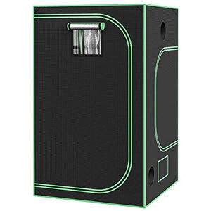 Nova Microdermabrasion 48'' x 48''x 80'' Grow Tent, 4'x4' Indoor High Reflective Mylar Hydroponic Growing Tent Room with Observation Window and Floor Tray for Plant Fruit Flower Veg