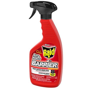 Raid Ant & Roach Barrier Spray, Keep Listed Bugs Out, For Indoor & Outdoor Use, Leaves No Odor, 22 oz