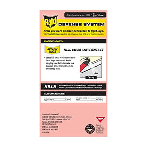 Raid Ant & Roach Killer 26, Fragrance Free Bug Killer for Home Use, Kills Bugs on Contact, 17.5 Oz, 2 Count