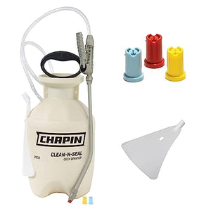 Chapin International 1-Gallon Seal Poly Sprayer for Deck Cleaners and Transparent Stains and Sealers Chapin 25012 Clean 'N, Yellow/Black