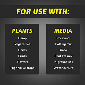 General Hydroponics Flora Series: FloraMicro, FloraBloom, FloraGro - 3-Part Hydroponic Nutrient System, 6 gal.