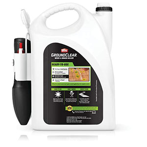 Ortho GroundClear Weed & Grass Killer Ready-to-Use - Grass Weed Killer Spray, Use in Landscape Beds, Around Vegetable Gardens, on Patios & More, Broadleaf Weed Killer, See Results in 15 Minutes, 1 gal