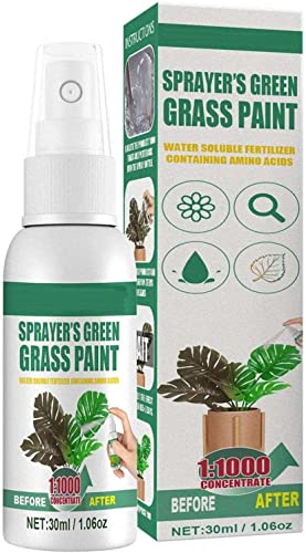 Bazuko Lawn Paint Green Spray, Grass Micronutrient Booster Spray, Garden Lawn Liquid Spray, 30ml/1.06oz