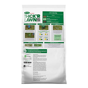 Scotts Turf Builder THICK'R LAWN Grass Seed, Fertilizer, and Soil Improver for Sun & Shade, 4,000 sq. ft., 40 lbs.