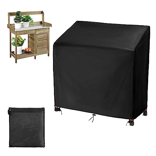 RitPin Outdoor Garden Potting Bench Table Cover Waterproof, 47" L x 20" W x 47" H