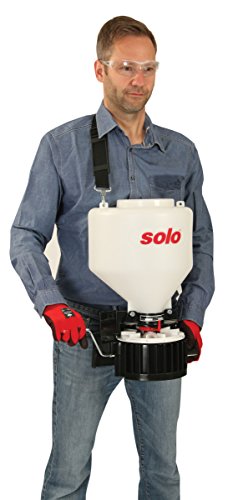 SOLO Inc. Solo 421 20-Pound Capacity Portable Chest-mount Spreader with Comfortable Cross-shoulder Strap - 421S, White, 20lb