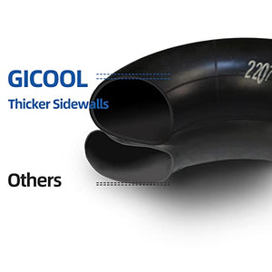 GICOOL 4.80/4.00-8 Replacement Inner Tube, 2 Pack with TR-13 Valve Stem, Heavy Duty, for Hand Truck Wheelbarrow Garden Utility Wagon Go Cart Lawn Mower