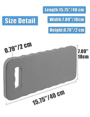 YWSHF 2 PCS Garden Kneeling Pad,Knee Mat Waterproof Foam Knee Pads for Gardening,Cleaning,Baby Bath,Yoga,Praying and Exercise 15.745'' x 7.09'' x 0.79'' Grey