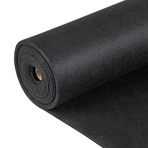VEVOR Geotextile Landscape, 6ft x 50ft 8 oz, Non-Woven PP Drainage 350N Tensile Strength & 440 N Load Capacity, for Ground Cover, Garden Fabric, French Drains, Black