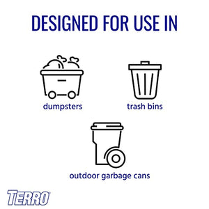 TERRO T800 Garbage Guard Trash Can Insect Killer - Kills Flies, Maggots, Roaches, Beetles, and Other Insects