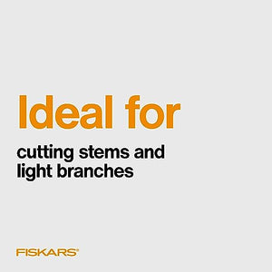 Fiskars SoftGrip Bypass Pruner 5/8" Tree and Branch Cutter - Bypass Pruning Shears and Garden Clippers with Sharp Precision-Ground Steel Blade