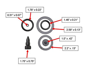 Roundup 181538 Lawn and Garden Sprayer Repair Kit with O-Rings, Gaskets, and Nozzle