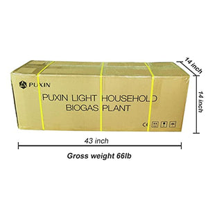 PUXIN Home Biogas Plant, DIY Household Biogas Digester System, Backyard Biodigester, Replace Composter, for Kitchen Residue, Food Waste, Pet Feces, Lawn Grass Disposing, To Get Gas Fuel and Fertilizer