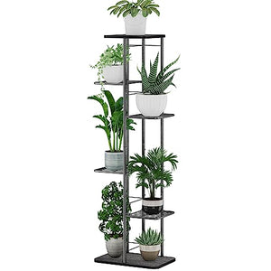 Simple Trending Metal Plant Stand 6-Tier 7 Potted for Indoor Outdoor, Plant Shelf for Patio Garden Corner Balcony