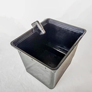 10 Pack Dutch Bucket - Hydroponic Bato Buckets - with Siphon Elbows - 11 Liter (12" x 10" x 9") - (Tan)