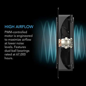 AC Infinity AIRTITAN T7, Ventilation Fan 12" with Temperature Humidity WiFi Controller, EC Motor for Crawl Space, Basement, Garage, Attic, Hydroponics, Grow Tents