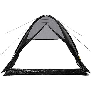 Happybuy Pond Cover Dome, 10x14 FT Garden Pond Net, 1/2 inch Mesh Dome Pond Net Covers with Zipper and Wind Rope, Black Nylon Pond Netting for Pond Pool and Garden to Keep Out Leaves
