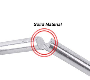 AAGUT Tent Stakes Metal Garden Edging Fence Hooks Yard Camping Stake Heavy Duty Galvanized 9 Inch 6 Gauge Tent Pegs for Tarp, Inflatable, Outdoor Christmas Decorations, 25 Pack