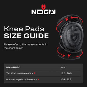 NoCry Gel Knee Pads for Men & Women with Waterproof Anti-Slip Cap and Adjustable Non-Slip Straps — Perfect Gardening Knee Pads; Work Knee Pads for Women & Men or Soft Knee Pads